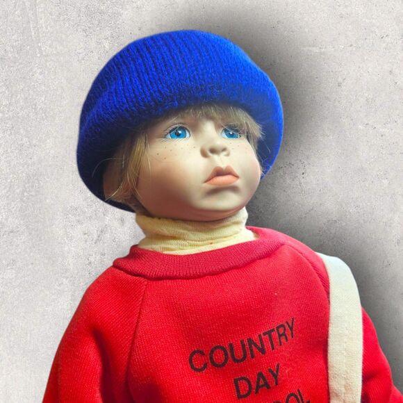 Marie Osmond “Chris” Paperboy Doll 1991 COA #293/2500 Box Stand Bracelet - Picture 3 of 12